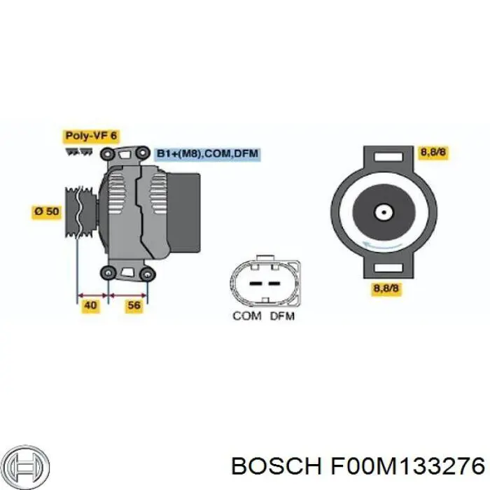 Alternador Diodo Puente Rectificador Bosch F00M133276 precio, desde 35,43 USD