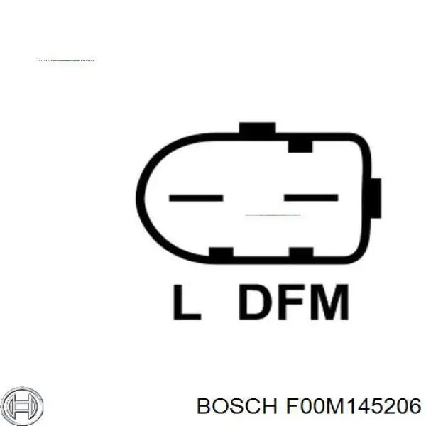F00M145206 Bosch Regulador alternador
