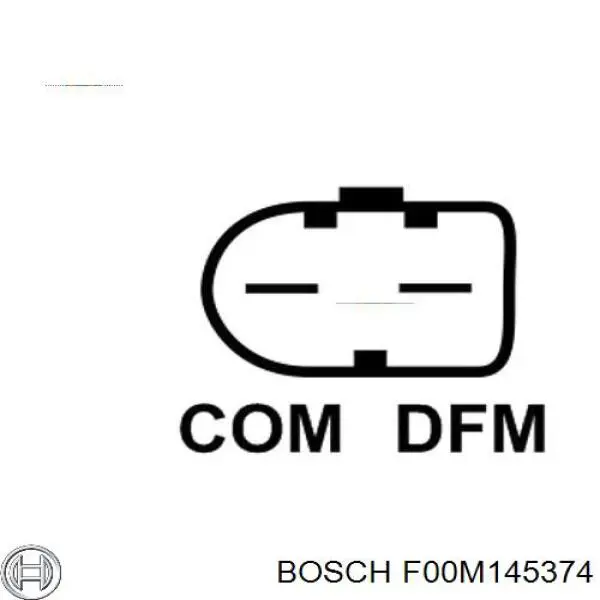 F00M145374 Bosch regulador de rele del generador (rele de carga)