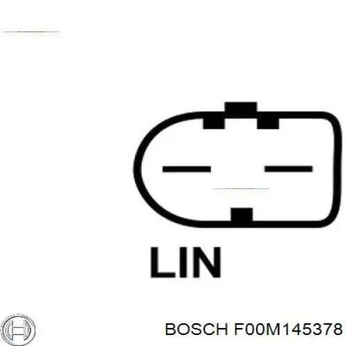 F00M145378 Bosch regulador del alternador