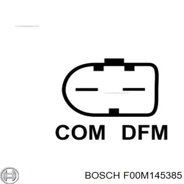 F00M145385 Bosch regulador de rele del generador (rele de carga)