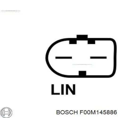 F00M145886 Bosch regulador del alternador