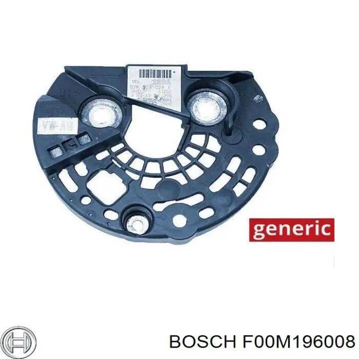 Tapa trasera del alternador F00M196008 Bosch