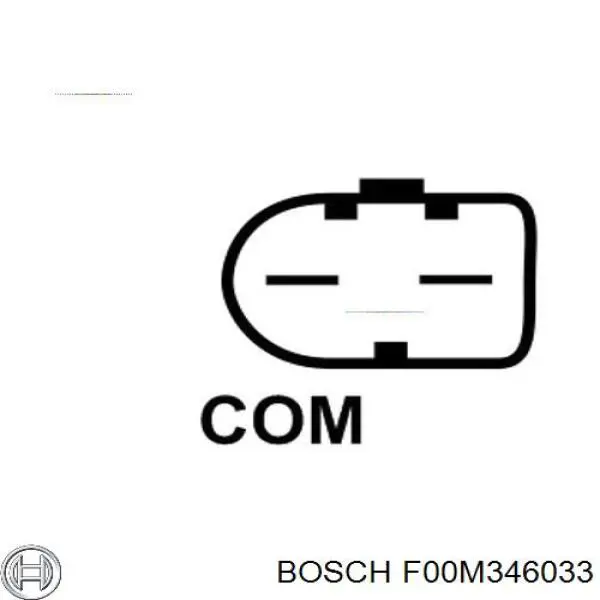 F00M346033 Bosch regulador del alternador