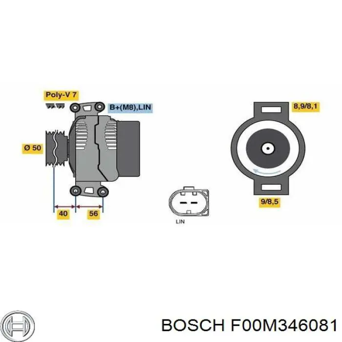Regulador F00M346081 Bosch
