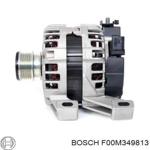 F00M349813 Bosch polea del alternador