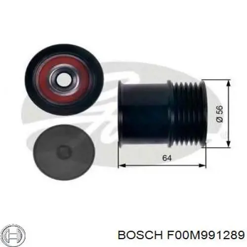 F00M991289 Bosch polea alternador