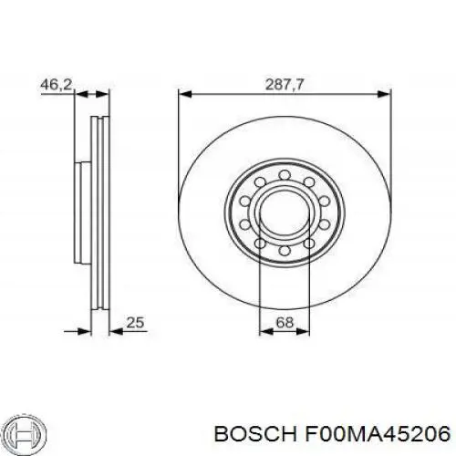 Regulador del voltaje Bosch F00MA45206