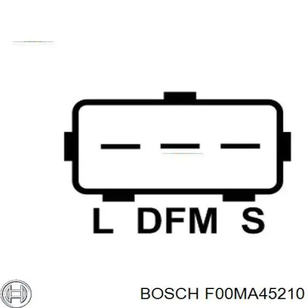 F00MA45210 Bosch regulador del alternador