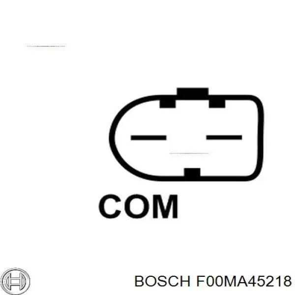 F00MA45218 Bosch regulador del alternador