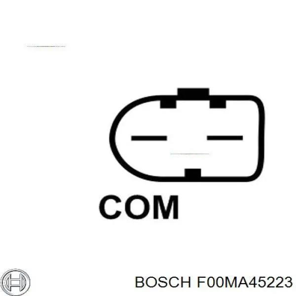 F00MA45223 Bosch regulador de rele del generador (rele de carga)