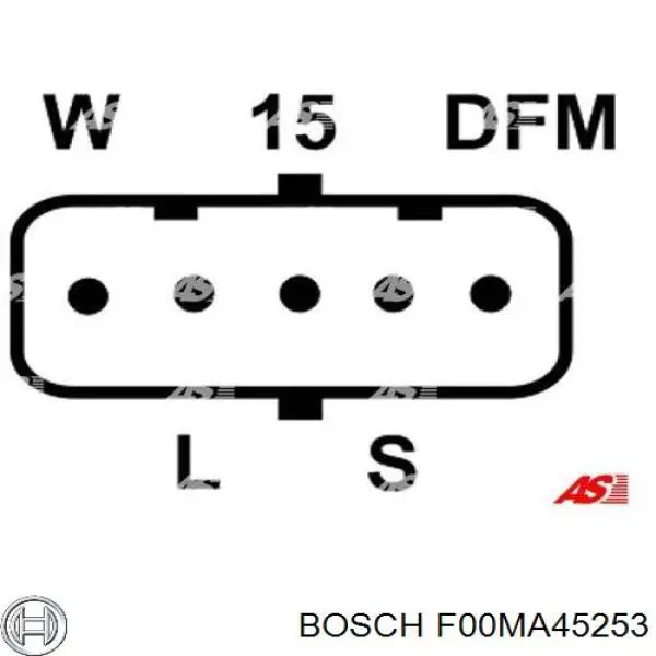 F00MA45253 Bosch regulador del alternador