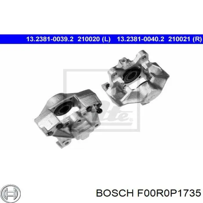 F00R0P1735 Bosch kit de reparación, bomba de alta presión