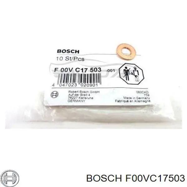 F00VC17503 Bosch Arandela de asiento del inyector