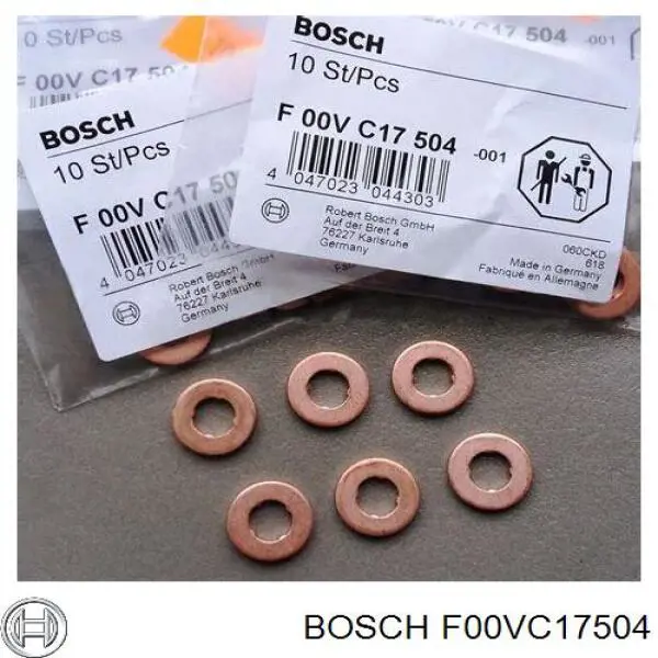 Arandela de asiento del inyector Bosch F00VC17504