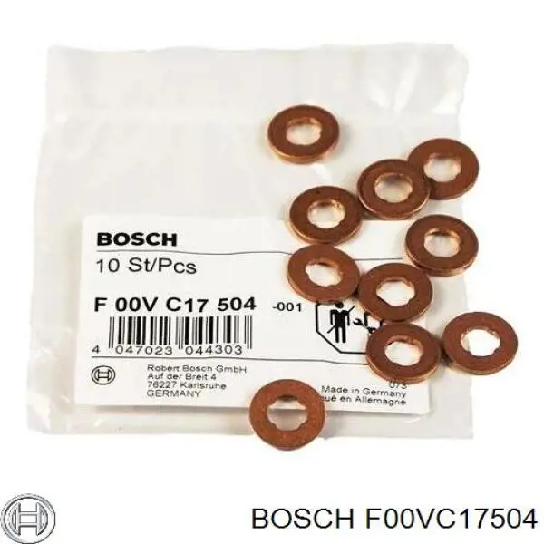 F00VC17504 Bosch Arandela de asiento del inyector