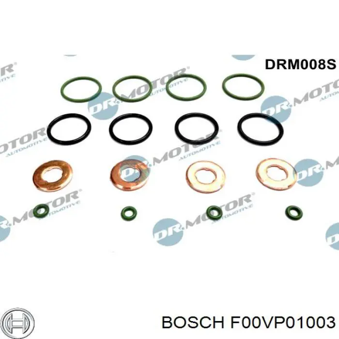 F00VP01003 Bosch Anillo de sellado del conector de retorno del inyector