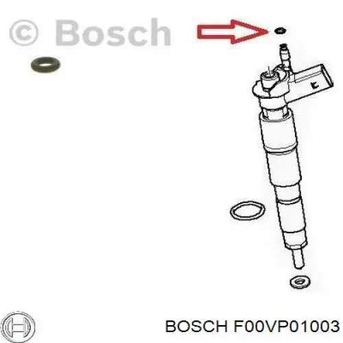 Comprar F00VP01003 Bosch Anillo de sellado del conector de retorno del inyector
