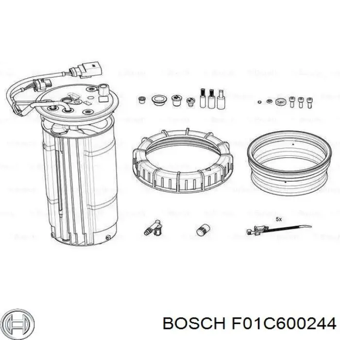 F01C600244 Bosch elemento calefactor de la bomba de urea ad blue