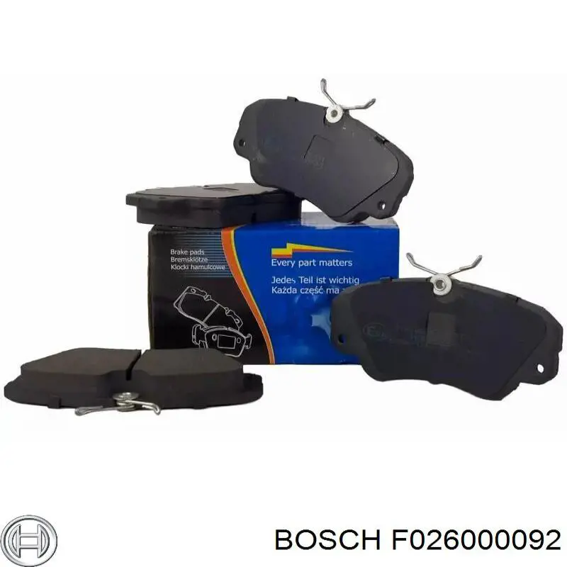 F026000092 Bosch pastillas de freno delanteras