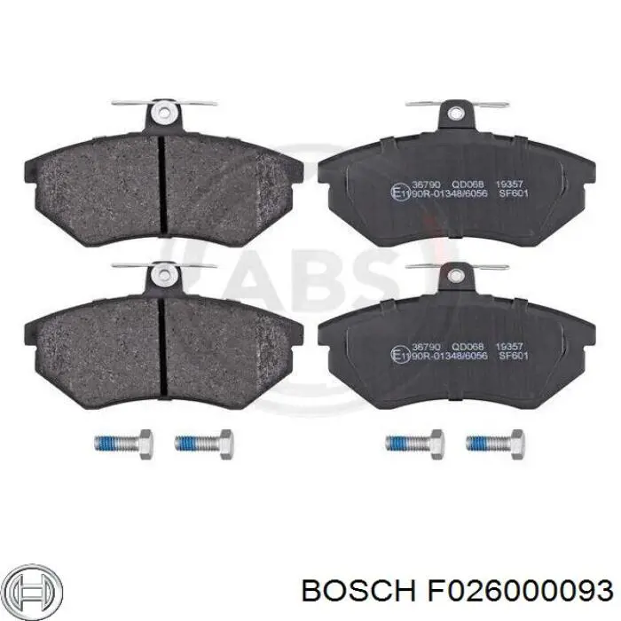 F026000093 Bosch pastillas de freno delanteras