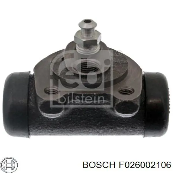 F026002106 Bosch cilindro de freno de rueda trasero