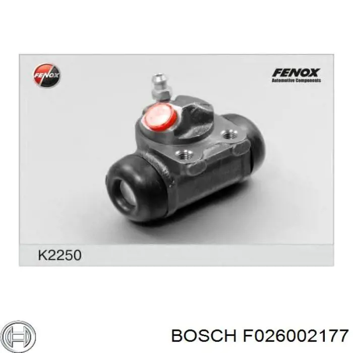 Cilindro de freno de rueda trasero BOSCH F026002177