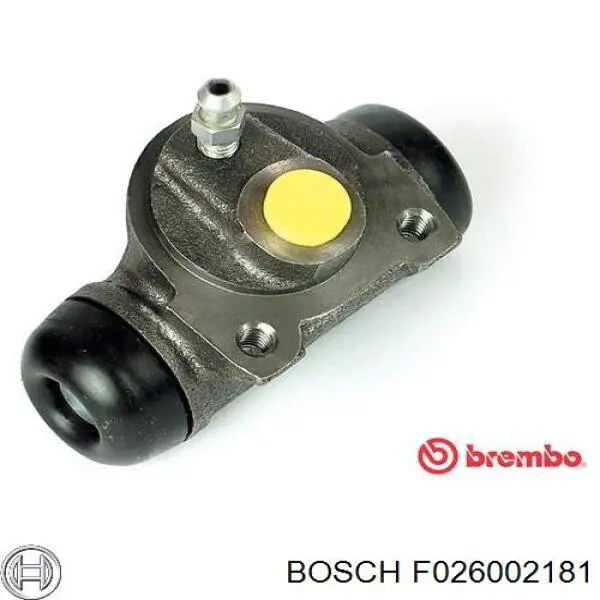 F026002181 Bosch cilindro de freno de rueda trasero