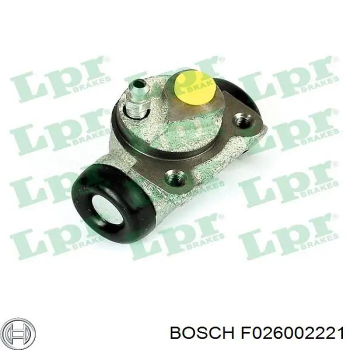 F026002221 Bosch cilindro de freno de rueda trasero
