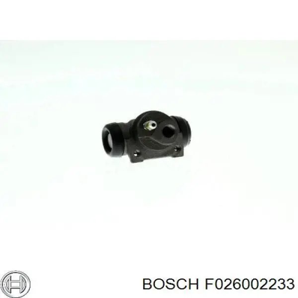 F 026 002 233 Bosch cilindro de freno de rueda trasero