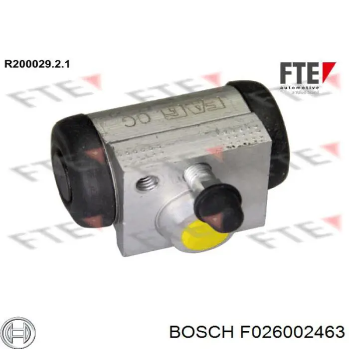F 026 002 463 Bosch cilindro de freno de rueda trasero