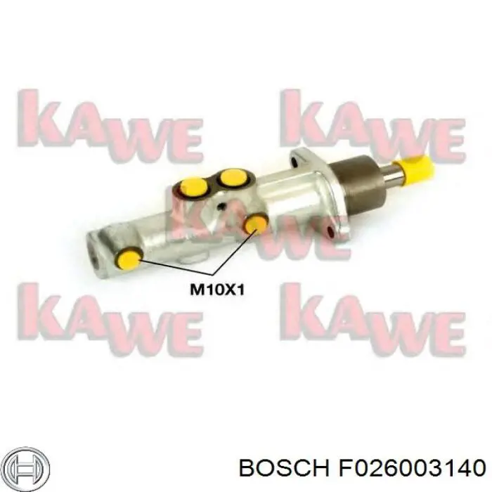 F026003140 Bosch cilindro principal de freno