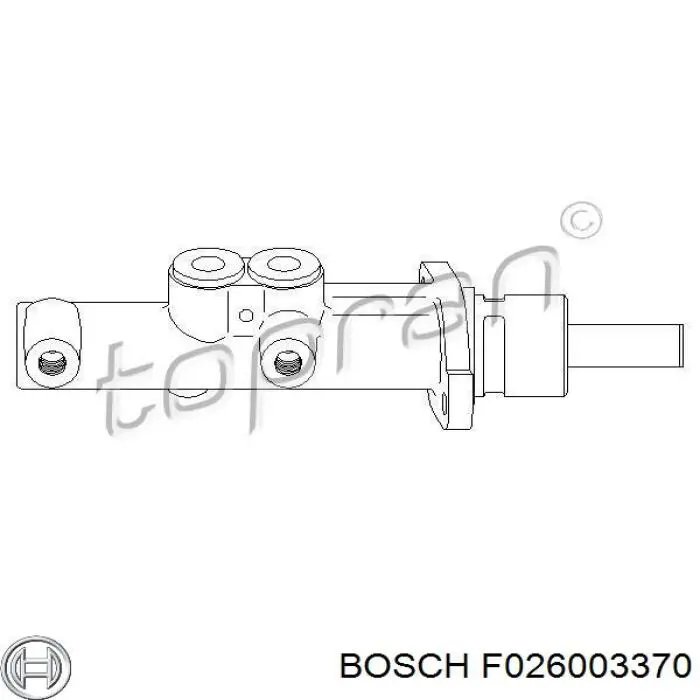 F026003370 Bosch bomba de freno
