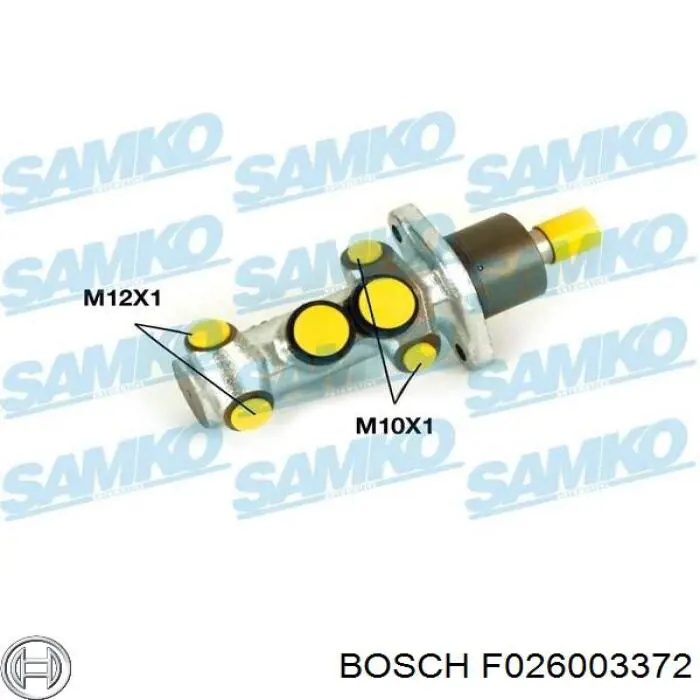 F026003372 Bosch cilindro principal de freno