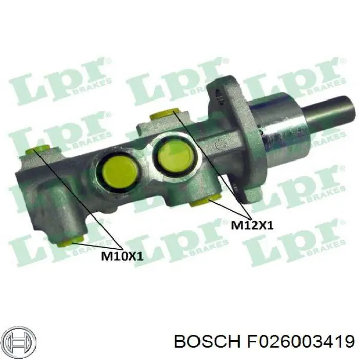 F026003419 Bosch cilindro principal de freno