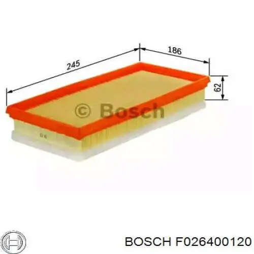 F026400120 Bosch filtro de aire