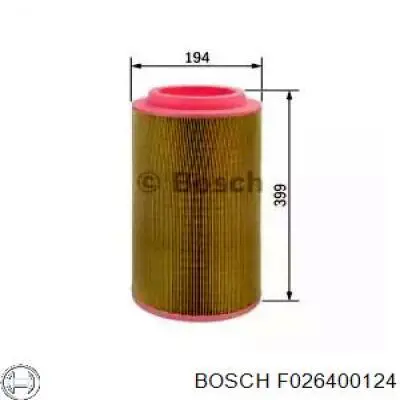 F026400124 Bosch filtro de aire