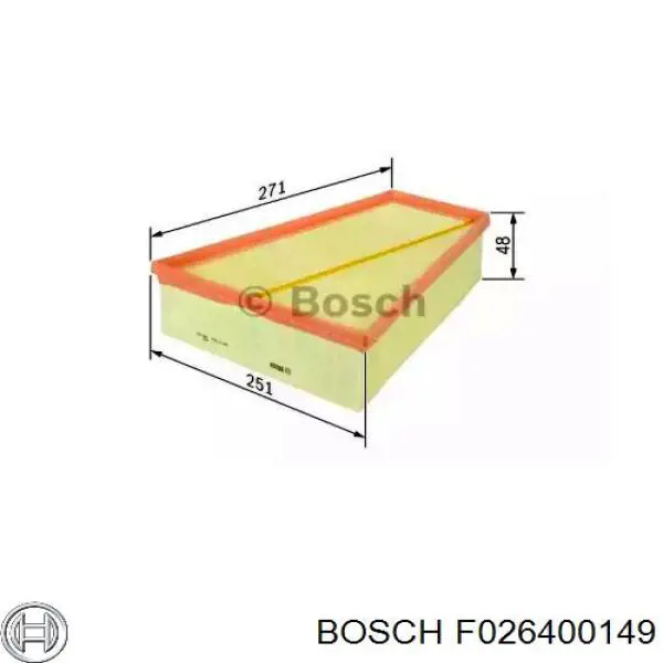 Filtro aire Bosch F026400149