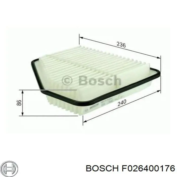F026400176 Bosch filtro de aire