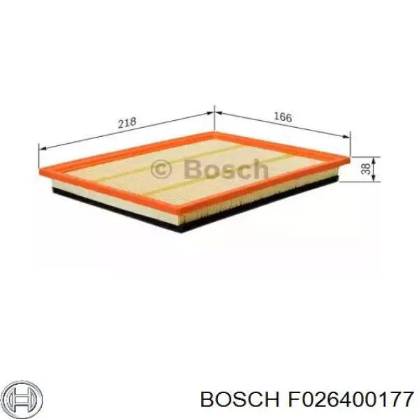 F026400177 Bosch filtro de aire