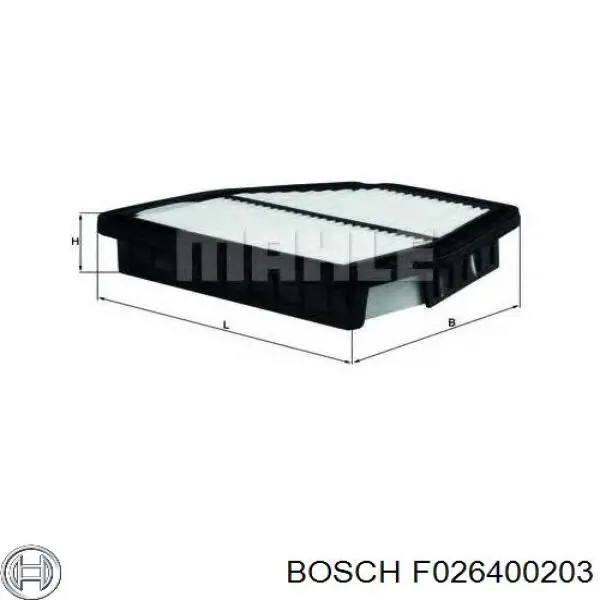 El filtro de aire Bosch F026400203 precio, desde 13,72 EUR