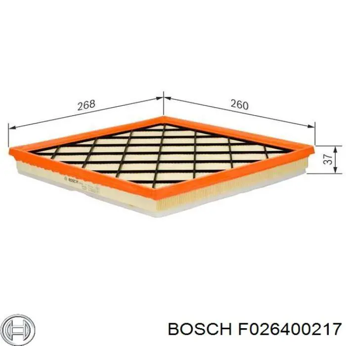 F026400217 Bosch filtro de aire