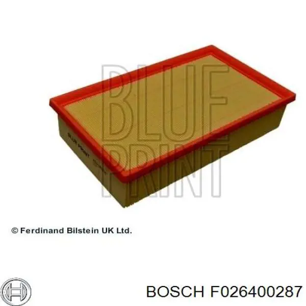 F026400287 Bosch Filtro de aire de motor