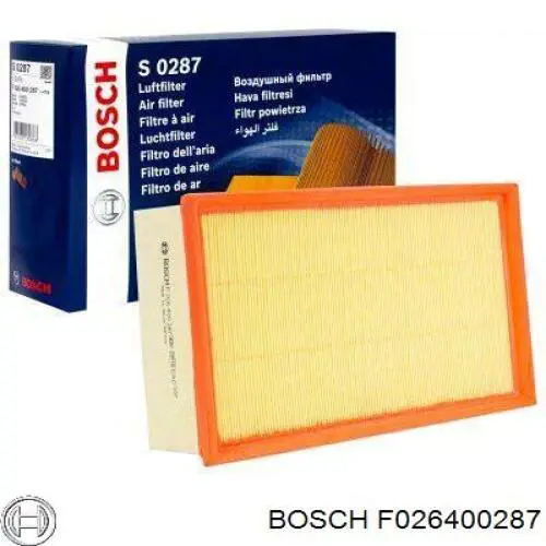 F026400287 Bosch filtro de aire