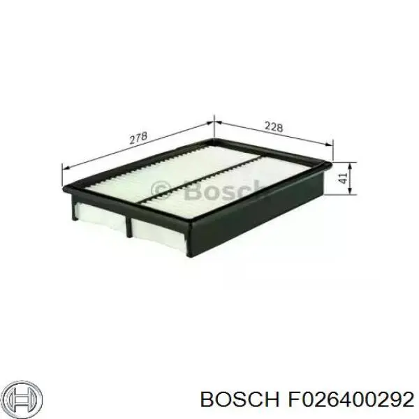 El filtro de aire Bosch F026400292 precio, desde 13,30 EUR