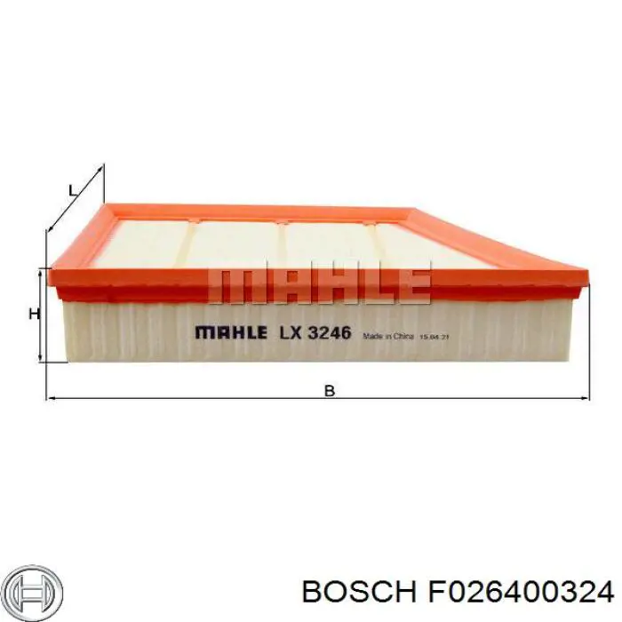 Filtro de aire 36RV024 RED Line OIL