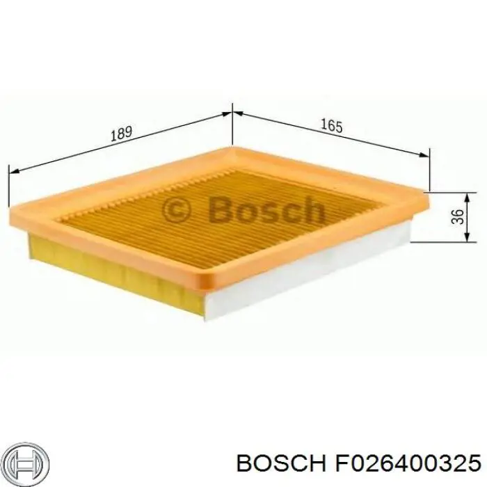 F026400325 Bosch filtro de aire