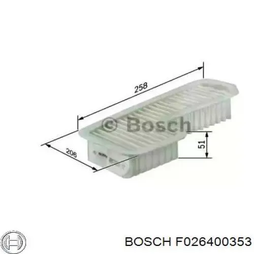 Filtro aire Bosch F026400353