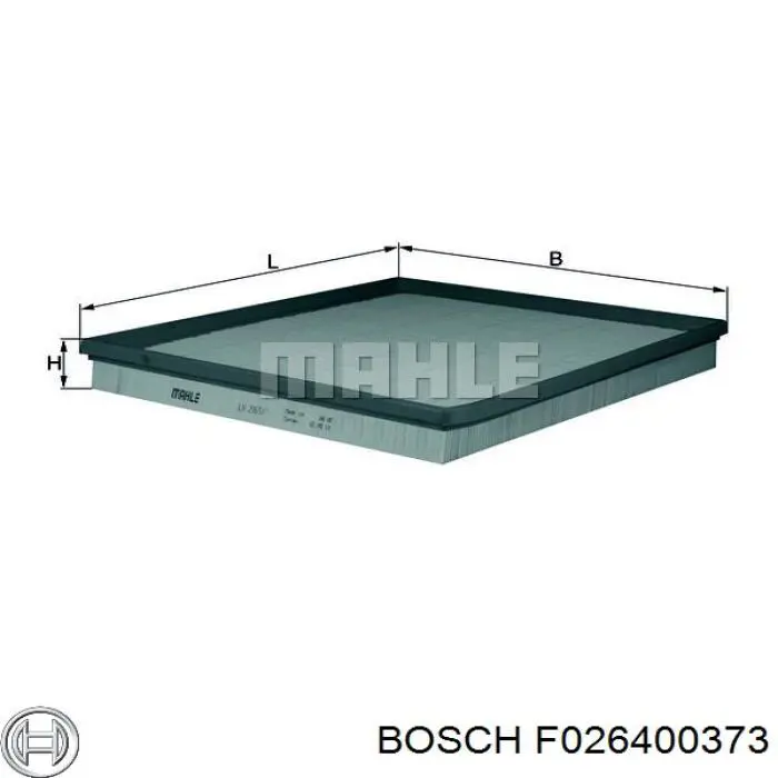 Filtro de aire F026400373 Bosch