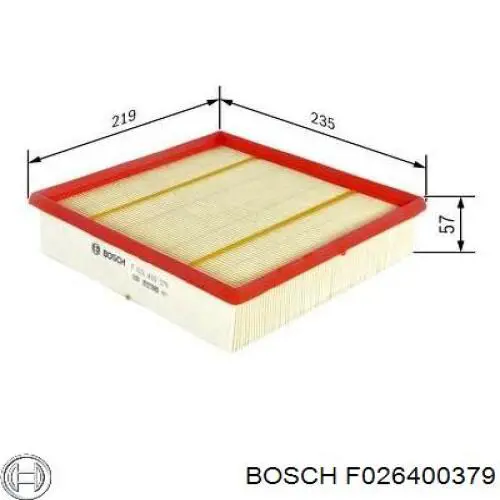 Filtro aire Bosch F026400379